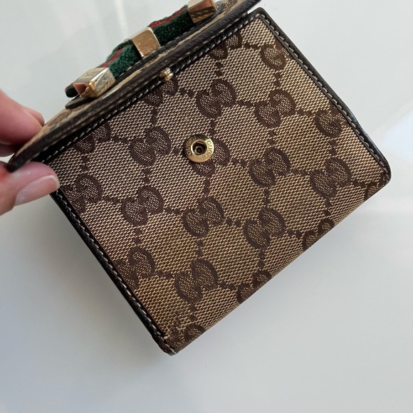 GUCCI MONOGRAM PRINCY COMPACT FRENCH FLAP WALLET - Picture 9 of 16